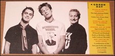1994 Green Day Rolling Stone Magazine Photo Clipping 9"x4.75" Dookie RS