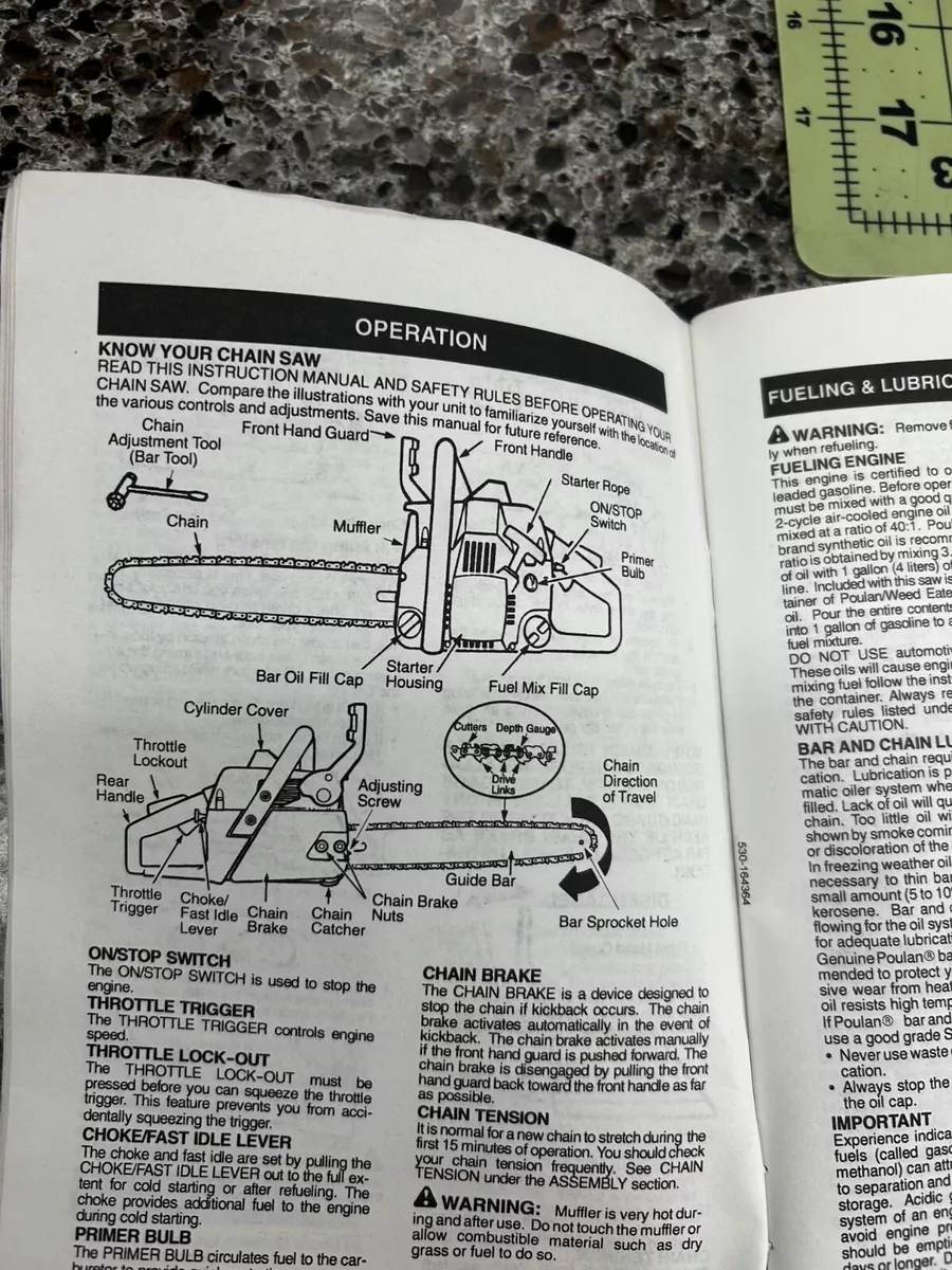 Poulan 2055 online chainsaw manual