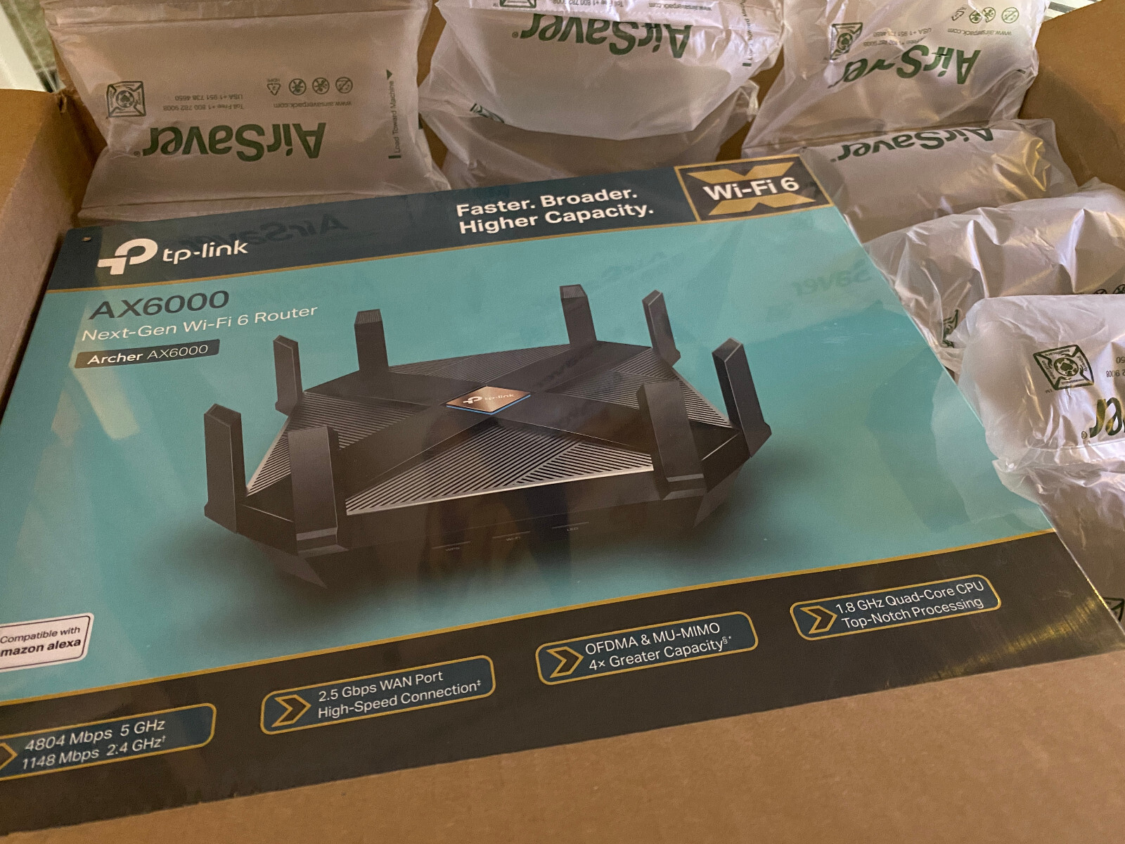 TP-Link Archer AX6000 5952Mbps 8 Ports Wi-Fi Router for sale