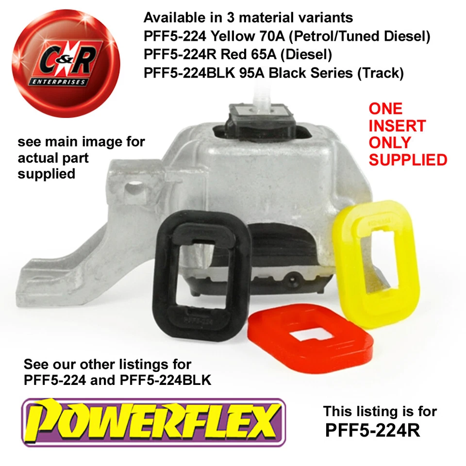 Powerflex Arriba Motor Mnt Insertar Diesel para Mini R55 Clubman Gen1 2007-2014 - Imagen 4 de 4