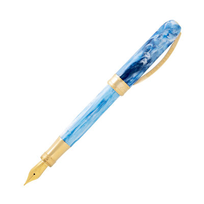 Visconti Comedia Fountain Pen in Paradiso with Yellow Gold Trim - Medium Point