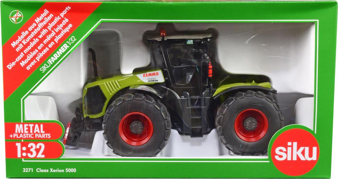 Claas 5000 Xerion Tractor Green with Gray Top 1/32 Diecast