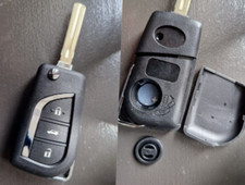 for Toyota Avensis 2010 - 2015 flip key remote fob TOY48 3 button TYPE 2 CASE