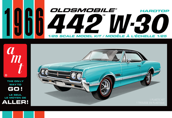 Amt/Mpc Amt1432 - 1/25 1966 Olds 442 Hardtop - New