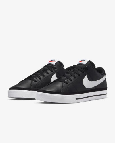 🔥 Nike Court Legacy Men's Shoes Black/White Size 10 Classic Casual Sneakers 🔥 - Picture 3 of 5