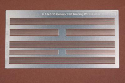 S.B.S. Model 1/48 Generic Flat Rigging Drähte (0,3 - 0,35mm) ETCHED DETAILS 48068