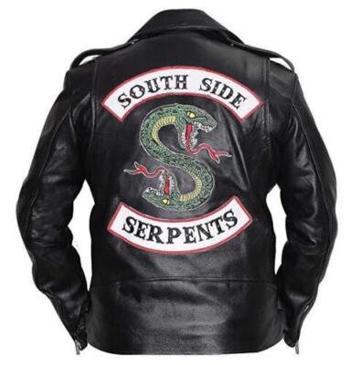 Men South Serpents jughead jones Cole side Sprouse Leather Biker Jacket