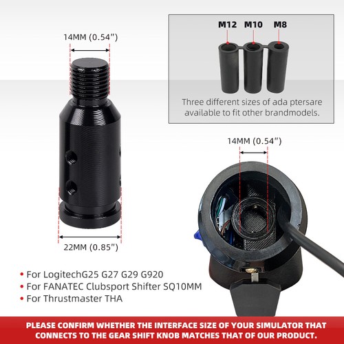 Gear Shift Knob for Scania Truck ATS ETS H-Shifter for Logitech G25 G27 G29 - Picture 11 of 11
