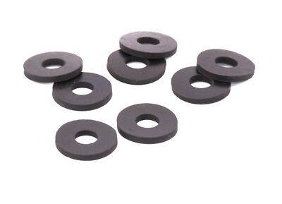 #ad 3 8quot; ID x 1quot; x 1 8quot; Thick Black Rubber Flat Washers Various Package Sizes $18.50