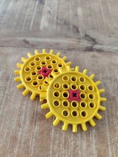 Lego Zahnrad gelb groß 2 Stück