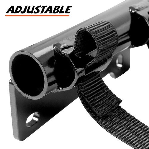Nerf Bars For Yamaha Raptor 700 YFM 700 YFM700R Black W/ Black Net All Years - Picture 15 of 17