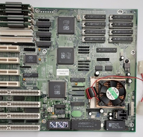Elitegroup SI54P-AIO Sockel 5 ISA retro Mainboard + Pentium 90MHz + 32MB RAM - Bild 3 von 3
