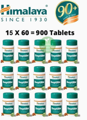 Himalaya Septilin Tablets For Immunity Boosts Herbal 15 Box FREE SHIP 2027 EXP