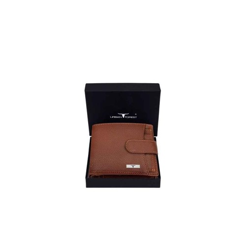 New Oswald Redwood Bi-Fold Leather Men's Wallet RFID Protection Gift Item - Picture 3 of 6