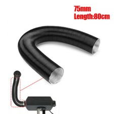 76mm Heater Insulated Car Air Inlet Pipe Ripple Combustion Aluminum Foil Duct