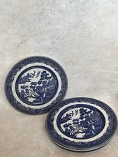 Johnson Brothers Willow Blue  10"  Dinner Plates Set Of 6 England
