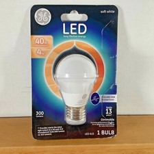 NEW GE LED Ceiling Fan Bulb Large Base Soft White Frosted 40Watt Replacement