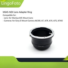 M645-NEX Lens Mount Adapter Ring for Mamiya 645 Lens to for Sony E Mount Camera