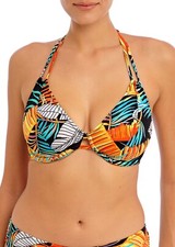 Freya Samba Nights Bikini Top Halterneck Bold Womens Swimwear 38DD