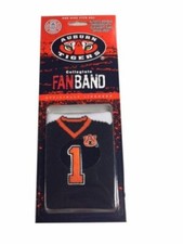 Fan Band NCAA University Auburn Tigers Jersey Wristband Sweat 2-Sided Football
