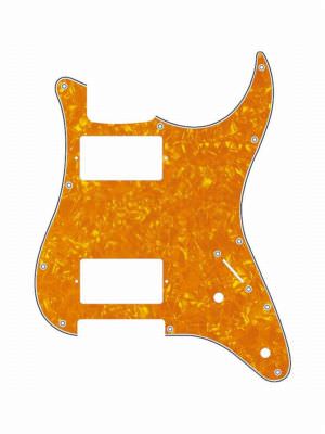 Pickguard E-Gitarre I Standard 11-Loch 3-lagig Yellow Pearl HH