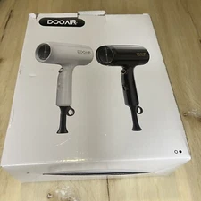 Hair Dryer With Diffuser, DOOAIR 7045 Blow Dryer White With Comb New White