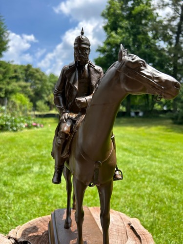 Bronze Sculpture Emperor Kraiser Wilhelm II on the Horse Signed Sellmann 19c. - Picture 5 of 17