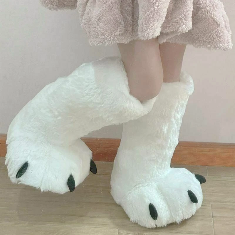 White bear hotsell paw slippers