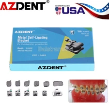 Dental Ortho Self Ligating Brackets Braces Mini Roth.022 Hook 345 & Buccal tube