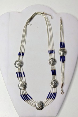 Sterling Silver Native American Southwestern Sun Face Conchos Necklace/Bracelet