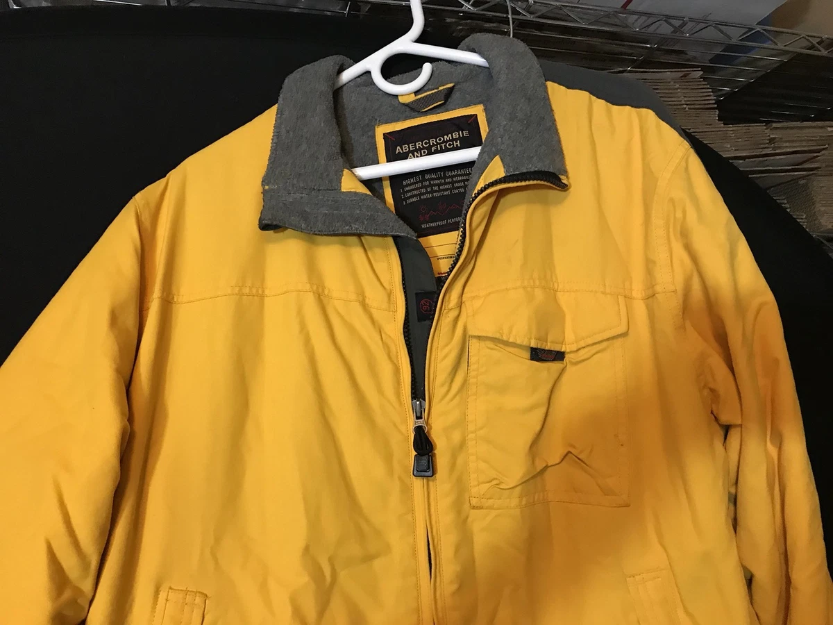 Abercrombie and fitch yellow clearance jacket