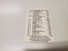 JS15 University of Central Florida 1993/94 Women Basketball Pocket Schedule Card