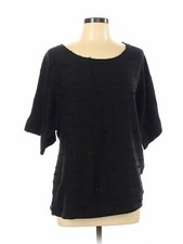 Dylan Women Black Pullover Sweater L