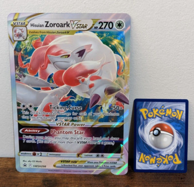 Hisuian ZOROARK VSTAR SWSH298 Promo Pokemon Card Near Mint JUMBO Oversized