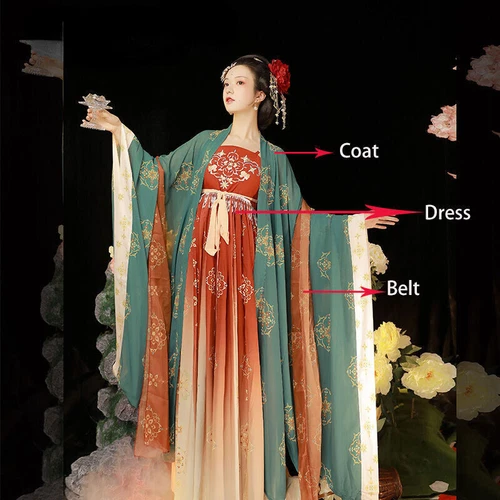 Women Chinese Traditional Hanfu Embroidery Dress Ancient Costumes Robe Clothes - Picture 14 of 27
