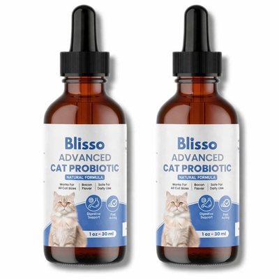 #ad 2 Pack Blisso Advanced Cat Probiotic Drops Digestive Support For Cats 30ml 1oz $25.89