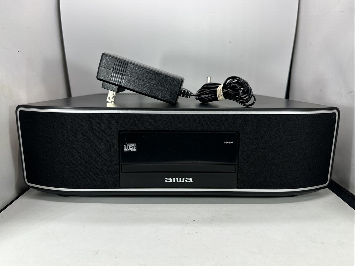 AIWA インイヤーイヤフォン 再生コントロール付き Read AIWA Exos AI6006-BLK Bedroom Speaker FM Radio CD Player