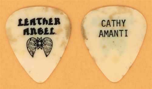 Leather Angel Cathy Amanti Vintage Guitar Pick - 1983 We Came To Kill Tour