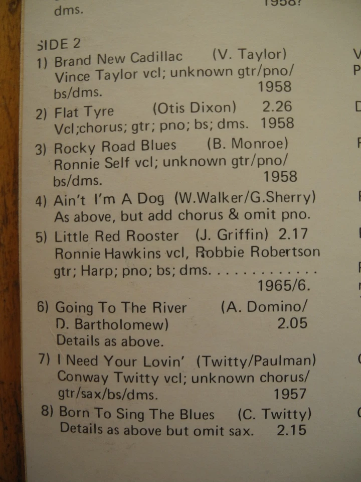 Rave From The Grave LP 1972 UK EX+ DEL VIKINGS/ RONNIE HAWKINS/ EVERLY BROTHERS - Image 4 of 4