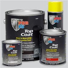 POF.45804 POR-15 INC 45804 Top Coat DTM Paint, 1 qt Can, Gloss Black, Liquid, 3