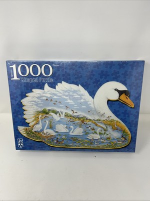 FX Schmid 1000 Piece Shaped Puzzle SWAN LAKE - Free Shipping