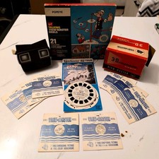 RARE Vintage 3D View Master Lot POPEYE The Sailor World Travel Mt Rushmore