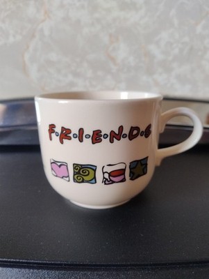 Vintage Warner Bros 1999 Friends TV Serie Grafikdruck Creme Tasse Gebraucht
