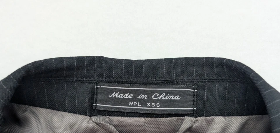 Chaqueta Blazer Abrigo Deportivo John Bartlett Para Hombre Talla 50R Negro Rayas Foto 3 de 4