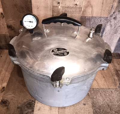 #ad Vintage All American 915 Pressure Cooker Canner Cast Aluminum 15.5 Quart Read $239.92