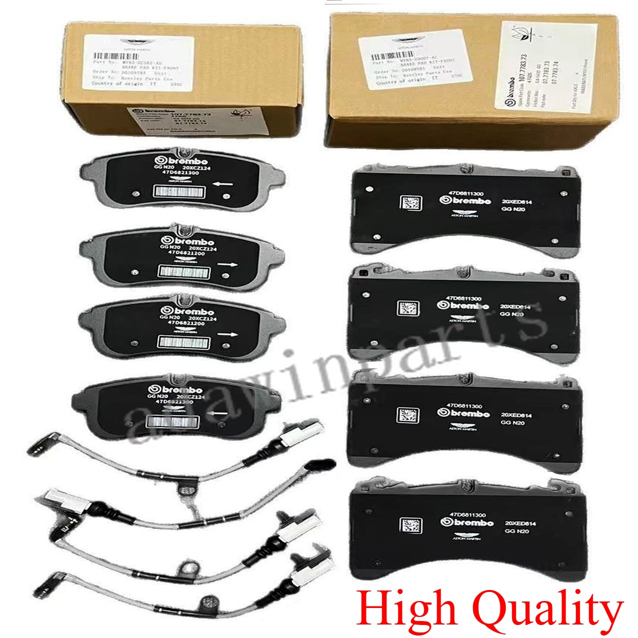 Aston Martin DBX Front Brake pads Set P/N MY832C562AD