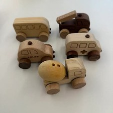Forest Sound Wooden Car Set 5 pcs