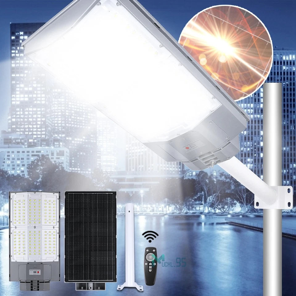 99000000LM 8700W De Luz LED Lampara Solar Para Patio Exterior Jardin Luces Calle — 第 2/4 张图片