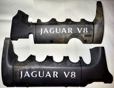 1998 - 2003 Jaguar XJ XJ8 XJR VDP Left & Right Side Engine Motor Cover Set OEM