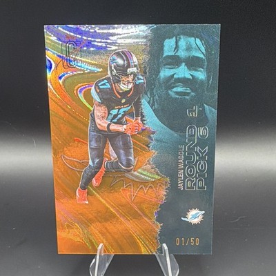 2025 Signature Class Jaylen Waddle Orange Lava 01/50